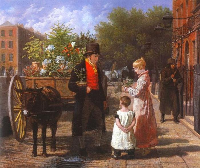 Jacques-Laurent Agasse The Flower Seller oil painting image